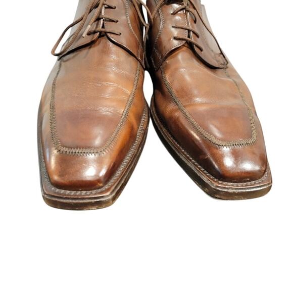 Botticelli Men's Dress Shoes Lace-Up - Brown EU 45 / US 11 - Made in Italy - Picture 6 of 12